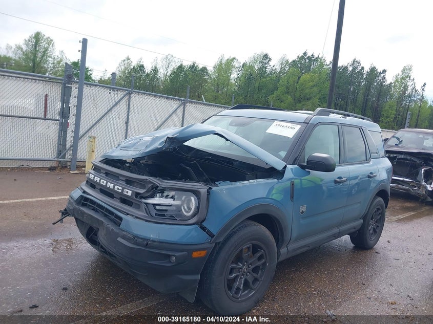 2022 Ford Bronco Sport Big Bend VIN: 3FMCR9B60NRD66763 Lot: 39165180