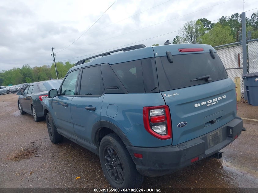 2022 Ford Bronco Sport Big Bend VIN: 3FMCR9B60NRD66763 Lot: 39165180