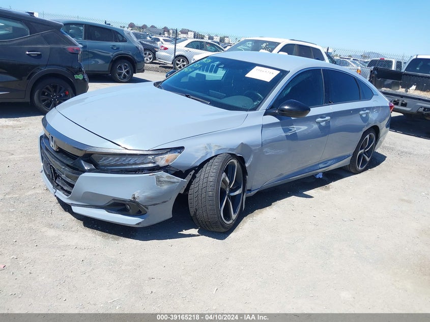 VIN 1HGCV1F38MA047929 2021 HONDA ACCORD SPORT