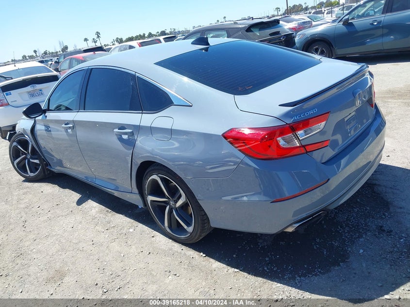 VIN 1HGCV1F38MA047929 2021 HONDA ACCORD SPORT