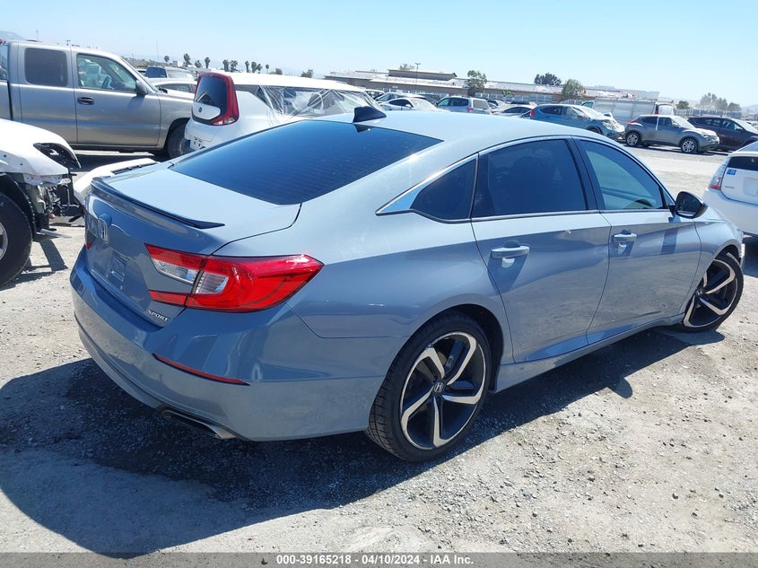 VIN 1HGCV1F38MA047929 2021 HONDA ACCORD SPORT