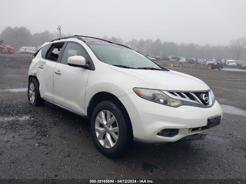 2011 Nissan Murano Sv VIN: JN8AZ1MW1BW179054 Lot: 39165690