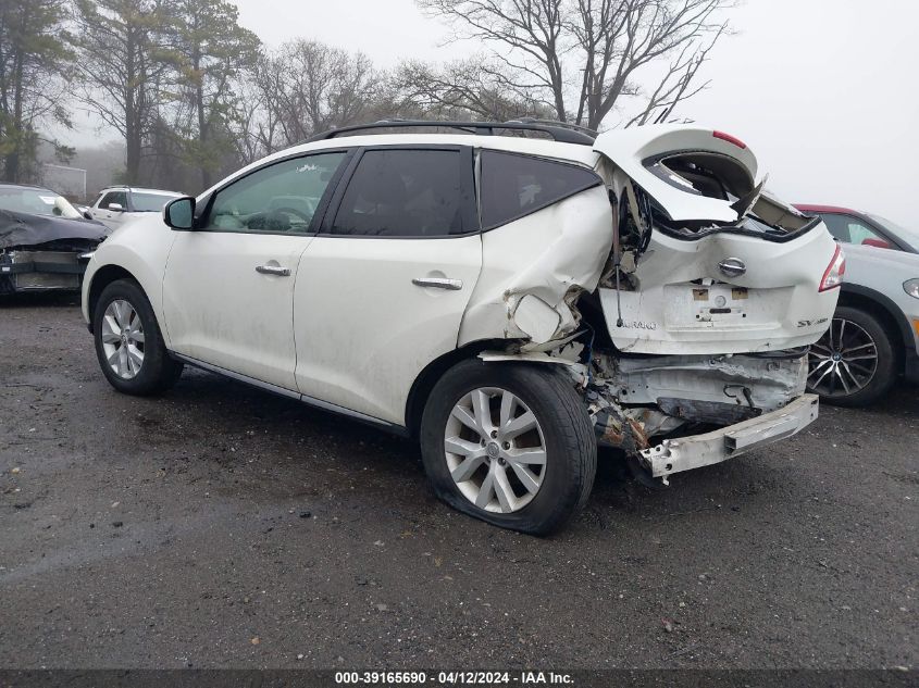 2011 Nissan Murano Sv VIN: JN8AZ1MW1BW179054 Lot: 39165690