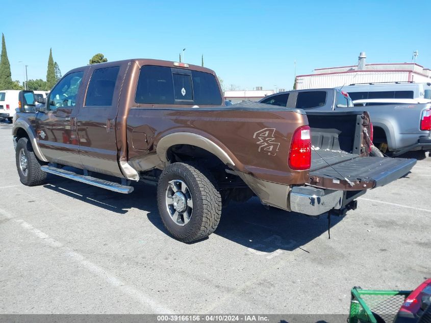 2011 Ford F-250 Lariat VIN: 1FT7W2BT4BEC52243 Lot: 39166156