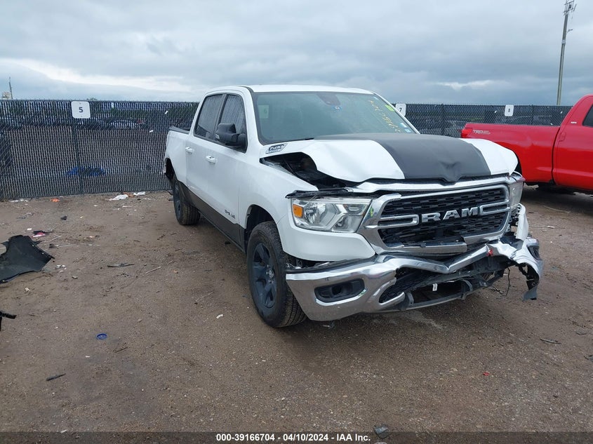 VIN 1C6RREFG6NN389307 2022 RAM 1500 BIG HORN/LONE STAR