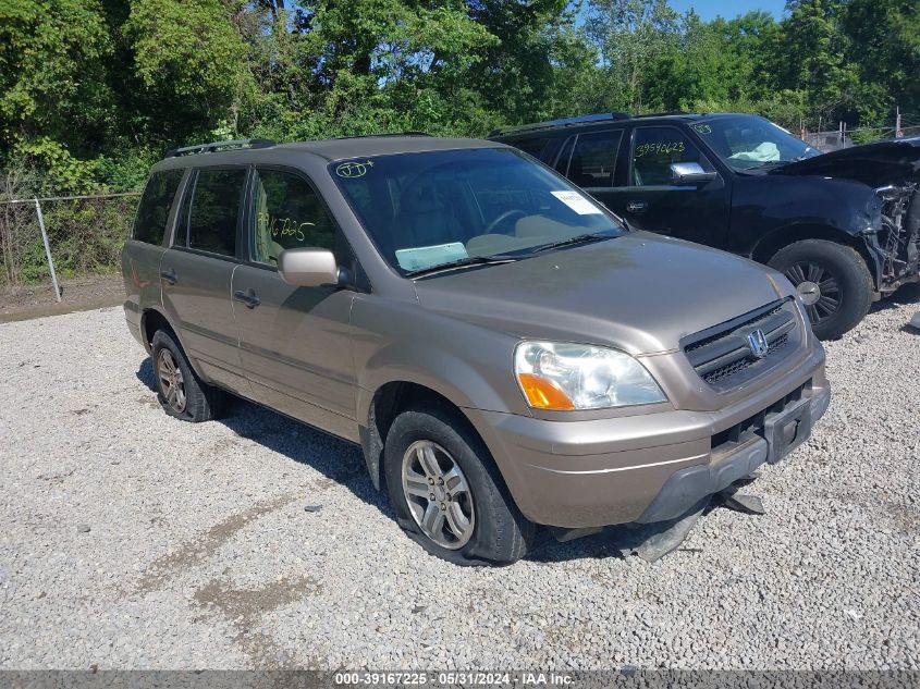 2003 Honda Pilot Ex-L VIN: 2HKYF18593H565085 Lot: 39167225