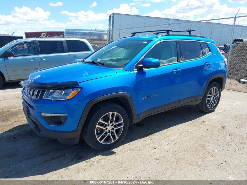 VIN 3C4NJDBB1HT645649 2017 JEEP NEW COMPASS LATITUDE 4X4