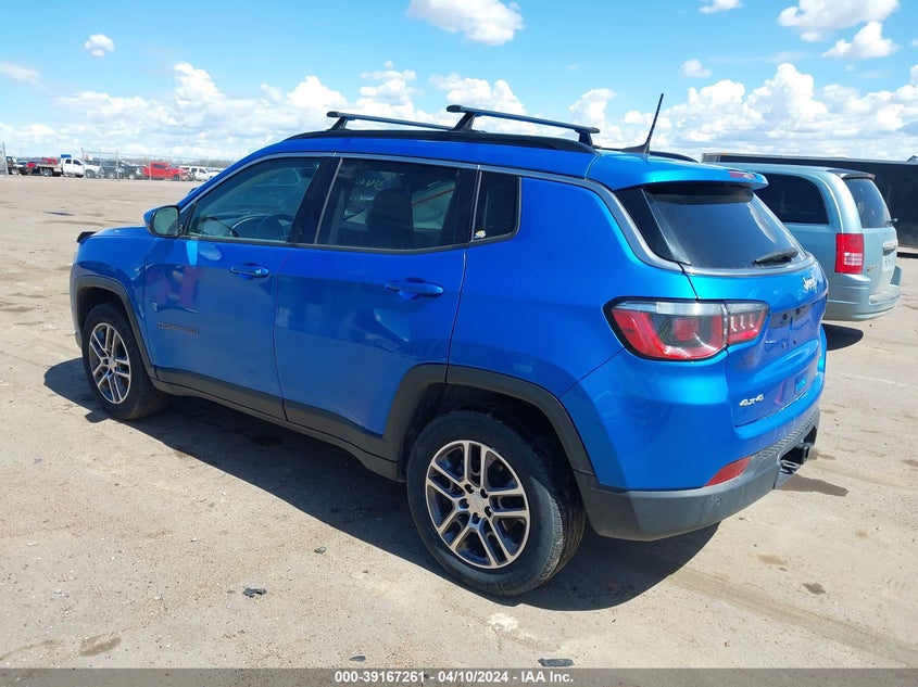 VIN 3C4NJDBB1HT645649 2017 JEEP NEW COMPASS LATITUDE 4X4