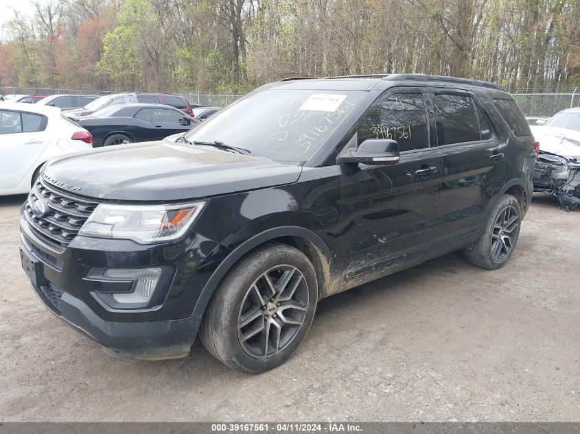 2016 Ford Explorer Sport VIN: 1FM5K8GT6GGB30327 Lot: 39167561