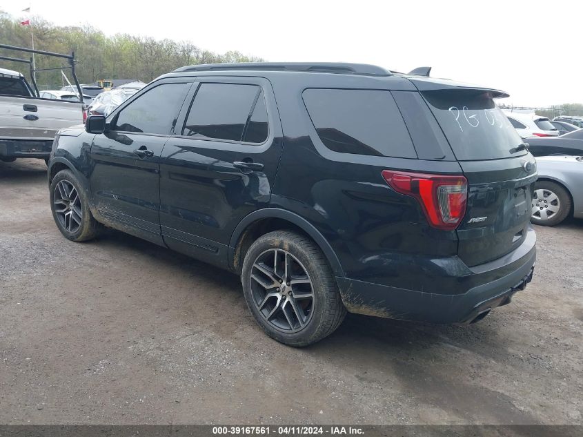 2016 Ford Explorer Sport VIN: 1FM5K8GT6GGB30327 Lot: 39167561