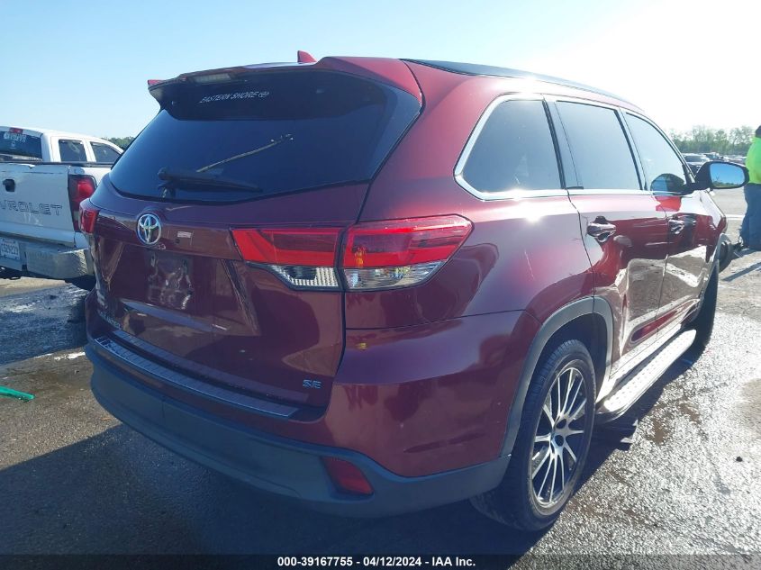 2017 Toyota Highlander Se VIN: 5TDKZRFH1HS218196 Lot: 39167755