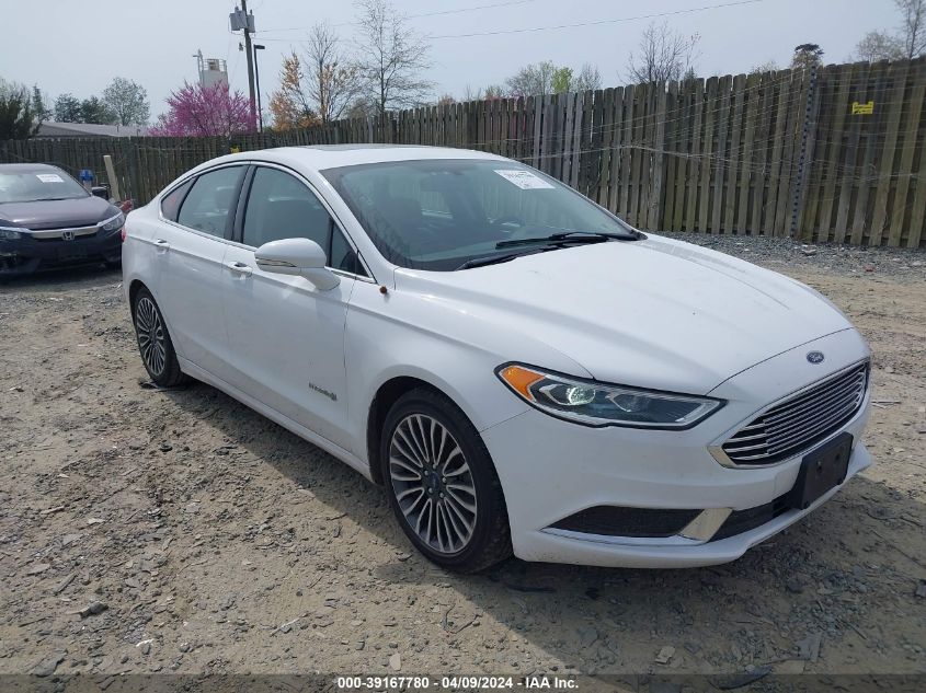 3FA6P0LU3JR229669 | 2018 FORD FUSION HYBRID