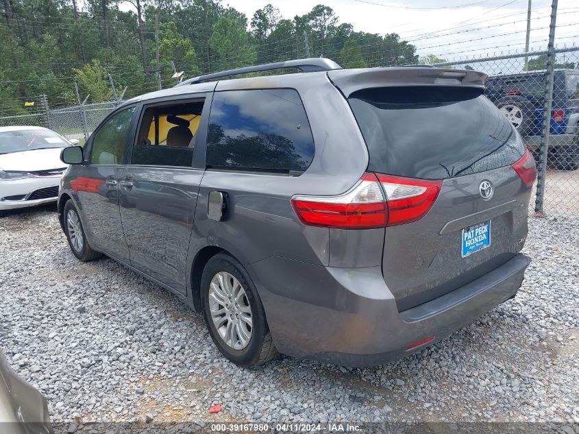 5TDYK3DC9GS740043 2016 Toyota Sienna Xle 8 Passenger