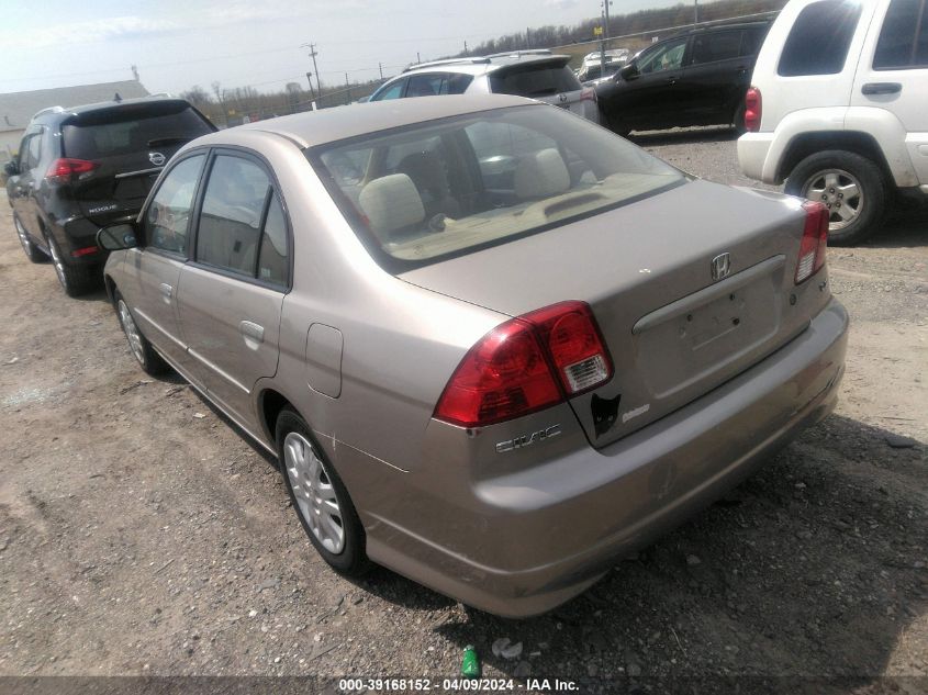 2HGES16595H615398 | 2005 HONDA CIVIC