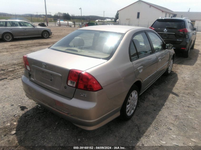 2HGES16595H615398 | 2005 HONDA CIVIC