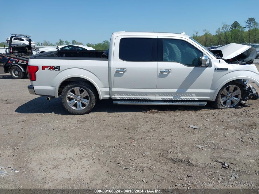 VIN 1FTEW1E57JFC23262 2018 FORD F-150 LARIAT