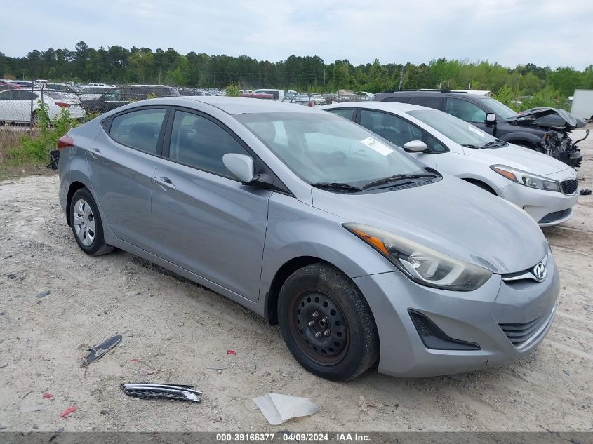 5NPDH4AE0GH730998 | 2016 HYUNDAI ELANTRA