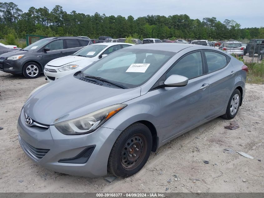 5NPDH4AE0GH730998 | 2016 HYUNDAI ELANTRA