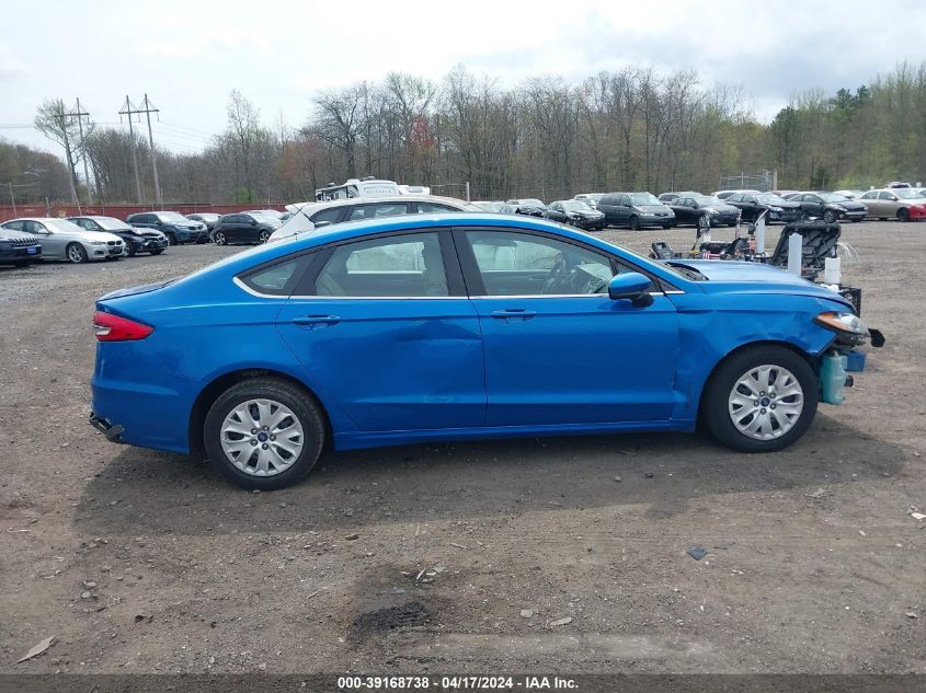 2019 Ford Fusion S VIN: 3FA6P0G79KR249401 Lot: 39168738