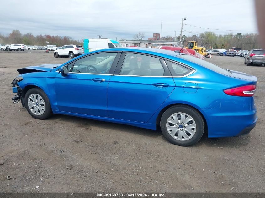 2019 Ford Fusion S VIN: 3FA6P0G79KR249401 Lot: 39168738