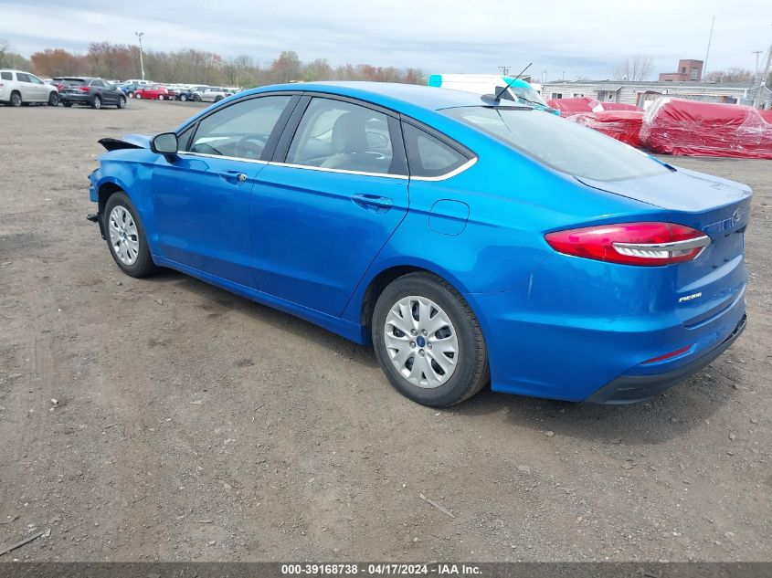 2019 Ford Fusion S VIN: 3FA6P0G79KR249401 Lot: 39168738