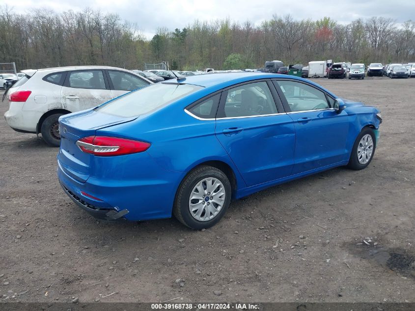 2019 Ford Fusion S VIN: 3FA6P0G79KR249401 Lot: 39168738