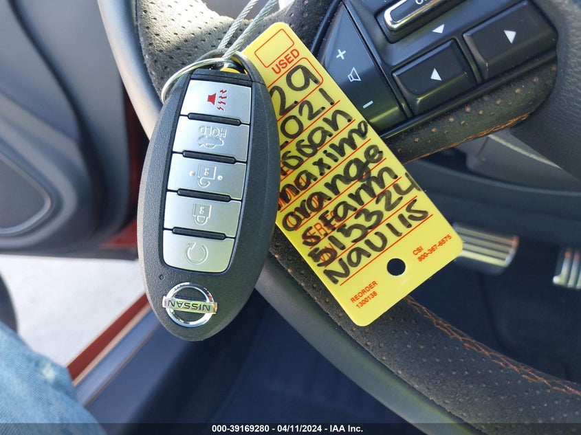 2021 NISSAN MAXIMA SR XTRONIC CVT - 1N4AA6EV9MC515324