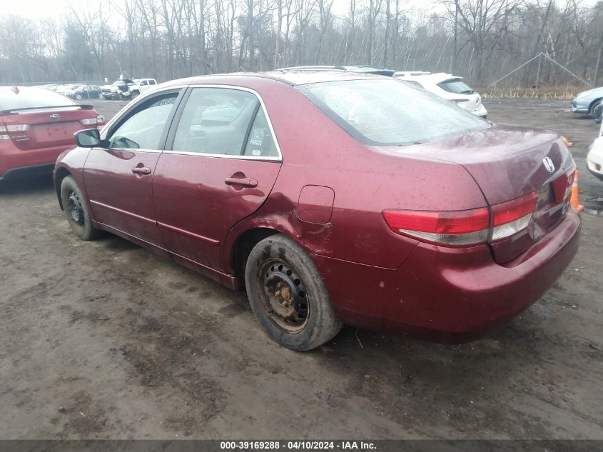 2003 Honda Accord 2.4 Ex VIN: 1HGCM566X3A013428 Lot: 39169288