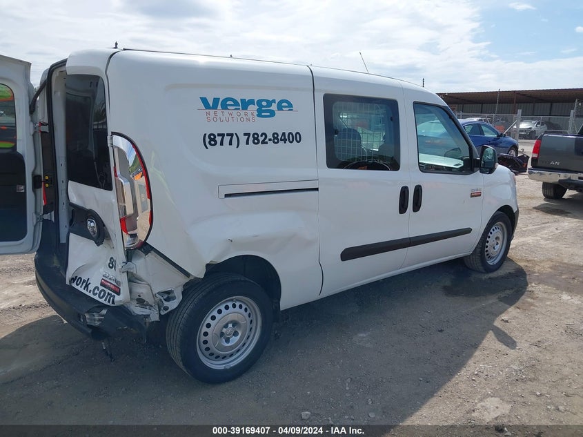 2021 Ram Promaster City Tradesman VIN: ZFBHRFAB5M6V35309 Lot: 39169407