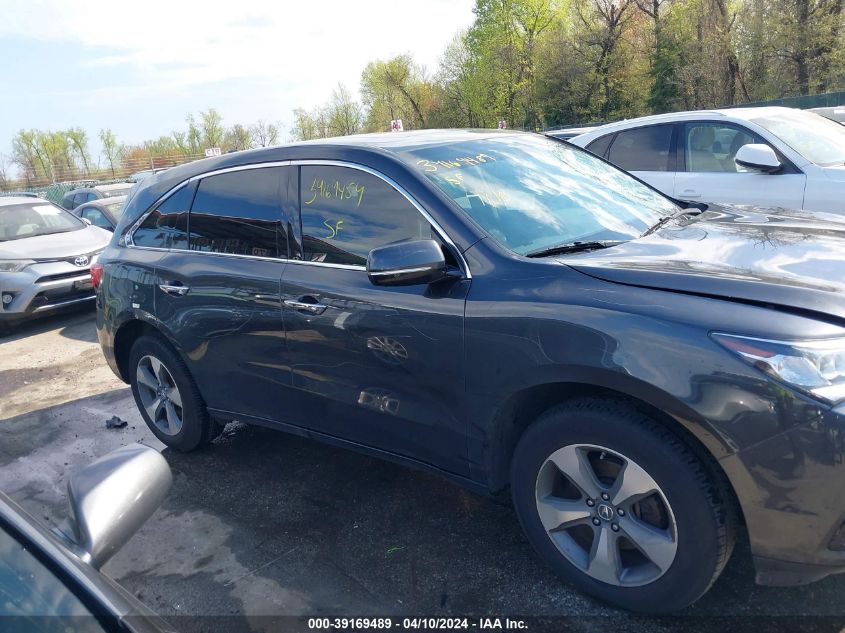 2014 Acura Mdx VIN: 5FRYD4H24EB049567 Lot: 39169489