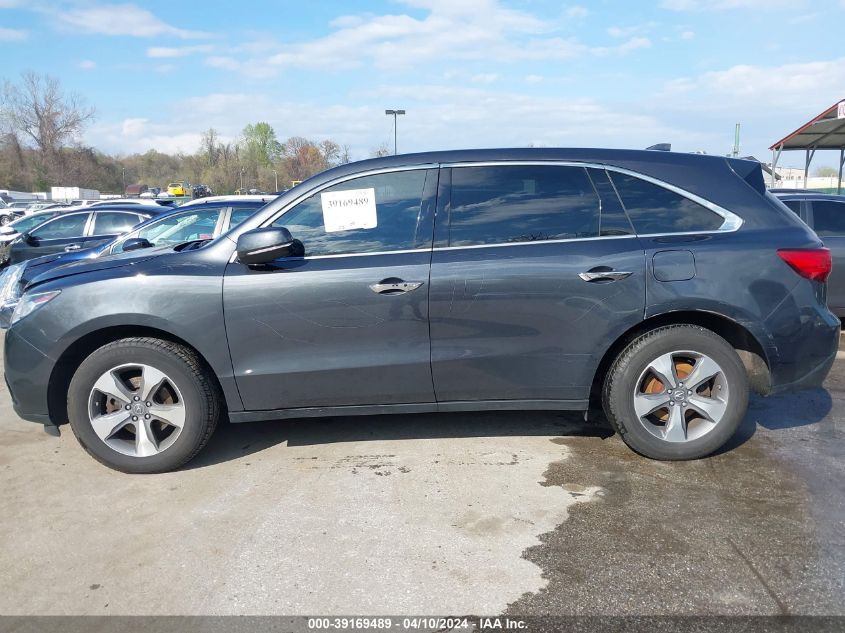 2014 Acura Mdx VIN: 5FRYD4H24EB049567 Lot: 39169489