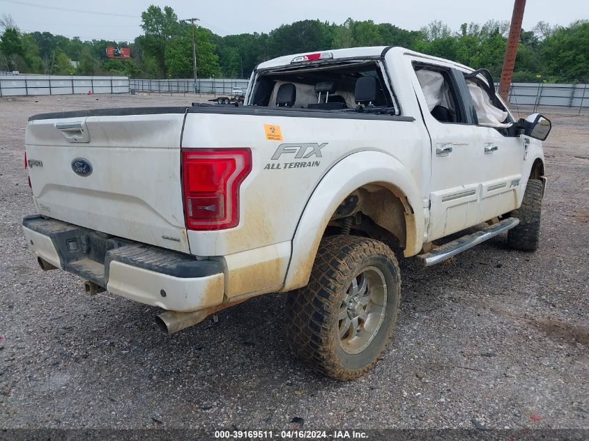 2016 Ford F-150 Lariat VIN: 1FTEW1EF4GFA31752 Lot: 39169511