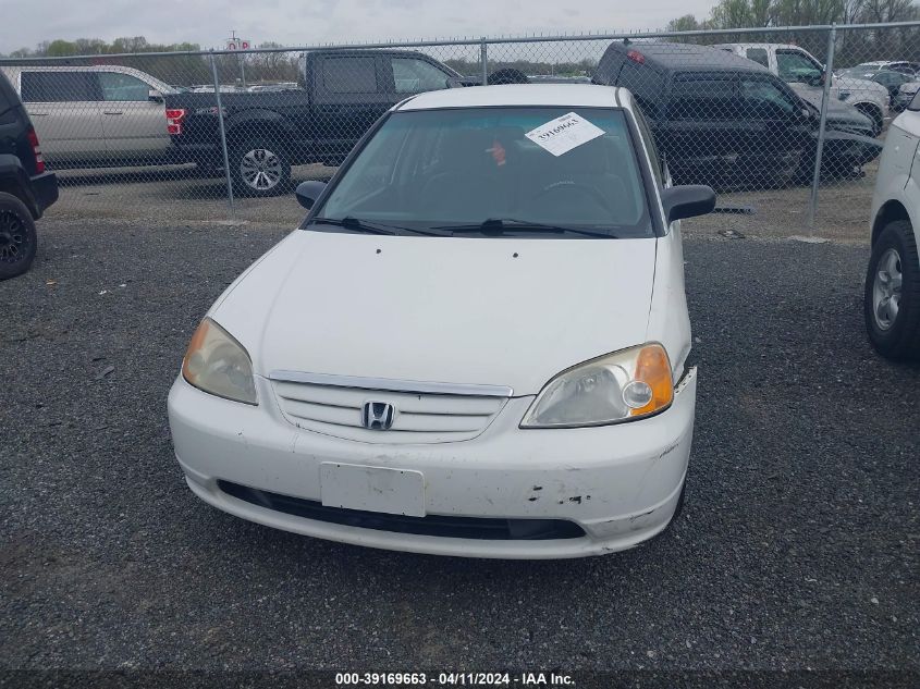 2002 Honda Civic Lx VIN: 2HGES16552H551579 Lot: 39169663