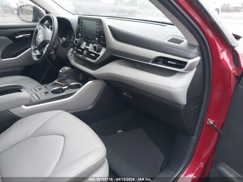 2022 TOYOTA HIGHLANDER VIN: 5TDHZRBHXNS249507