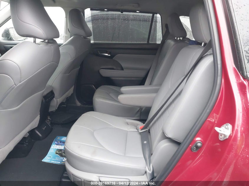 2022 TOYOTA HIGHLANDER VIN: 5TDHZRBHXNS249507