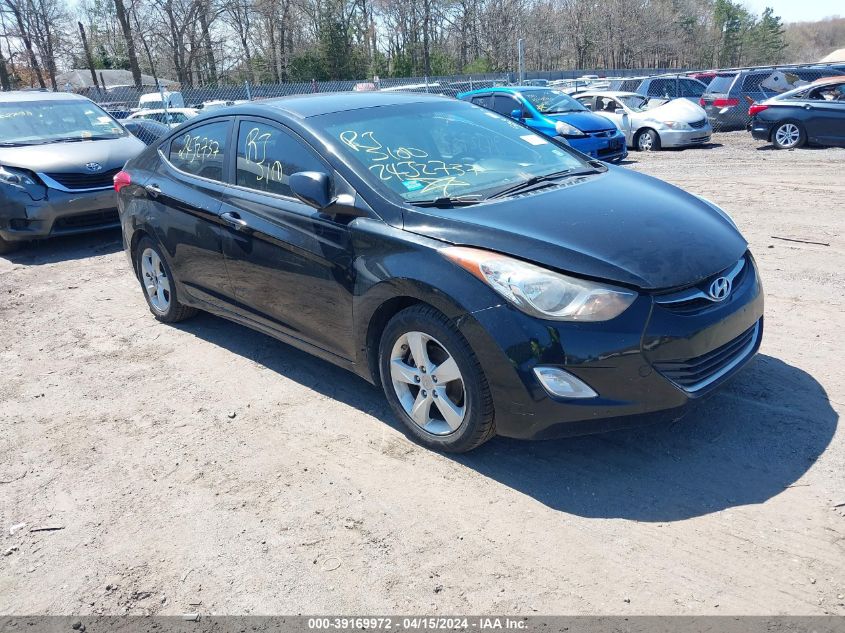 2012 Hyundai Elantra Gls VIN: 5NPDH4AE3CH112455 Lot: 39169972