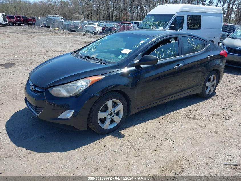 2012 Hyundai Elantra Gls VIN: 5NPDH4AE3CH112455 Lot: 39169972