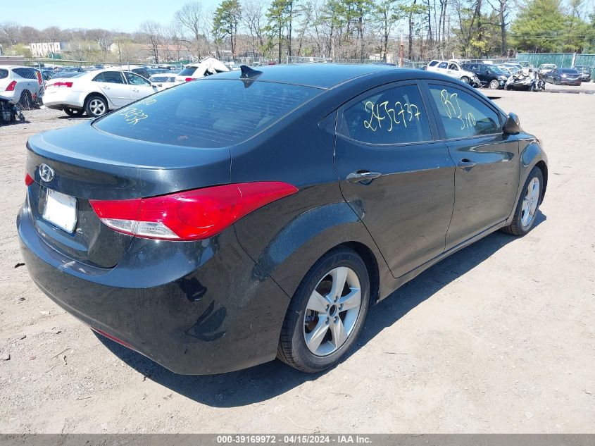 2012 Hyundai Elantra Gls VIN: 5NPDH4AE3CH112455 Lot: 39169972