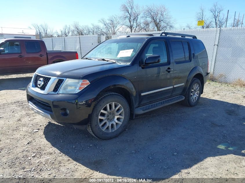 2011 Nissan Pathfinder Le VIN: 5N1AR1NB9BC609207 Lot: 39170072