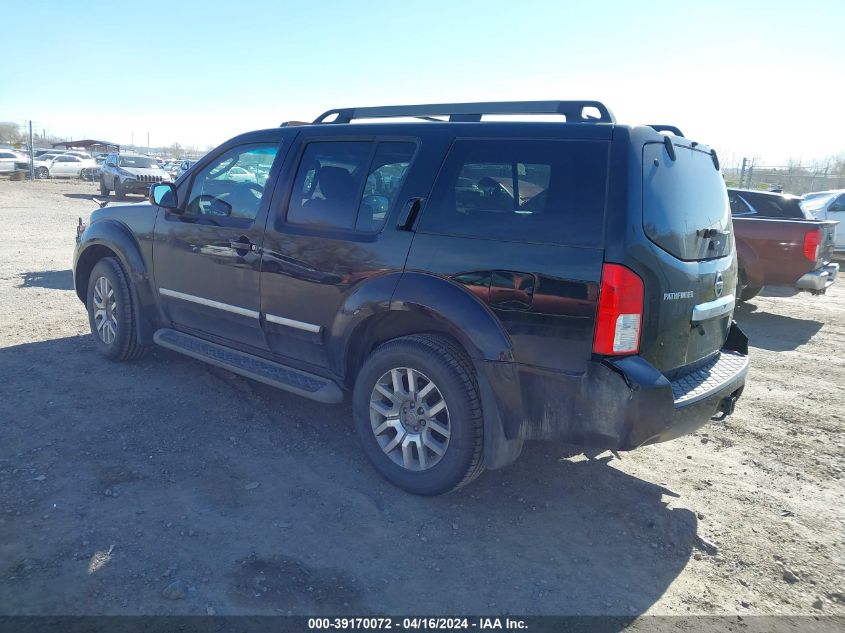 2011 Nissan Pathfinder Le VIN: 5N1AR1NB9BC609207 Lot: 39170072