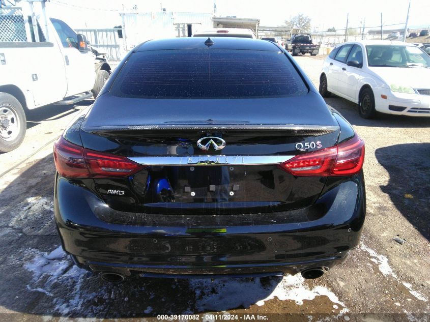 2018 Infiniti Q50 3.0T Red Sport 400 VIN: JN1FV7AR8JM480433 Lot: 39170082