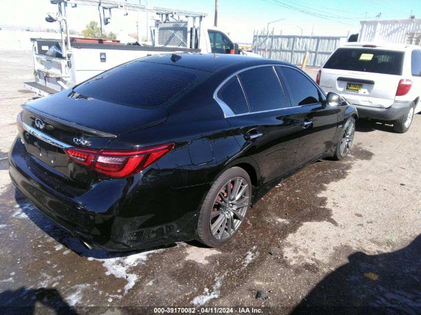 2018 Infiniti Q50 3.0T Red Sport 400 VIN: JN1FV7AR8JM480433 Lot: 39170082