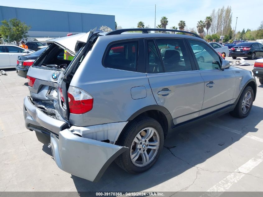 2006 BMW X3 3.0I VIN: WBXPA93466WG79380 Lot: 39170368