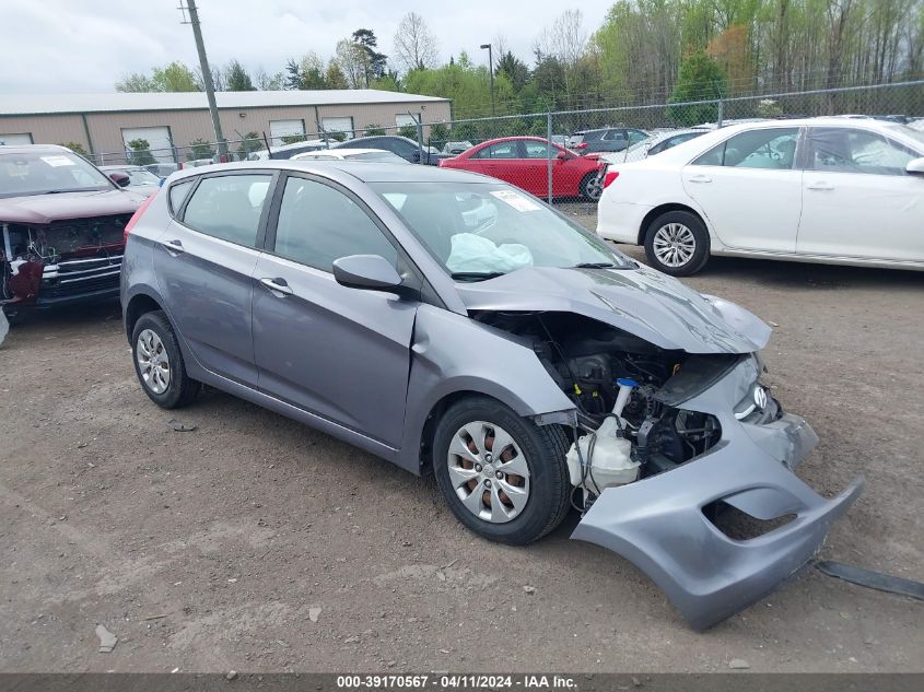 2016 Hyundai Accent Se VIN: KMHCT5AE5GU289077 Lot: 39170567