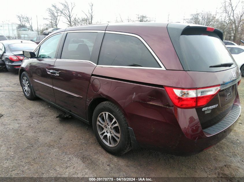 2011 Honda Odyssey Ex-L VIN: 5FNRL5H68BB046717 Lot: 40851318