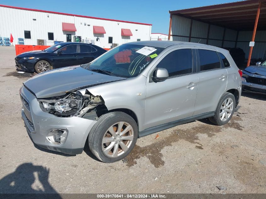 2014 Mitsubishi Outlander Sport Es VIN: 4A4AP3AU8EE016971 Lot: 40539905