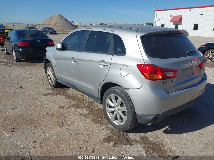 2014 Mitsubishi Outlander Sport Es VIN: 4A4AP3AU8EE016971 Lot: 40539905