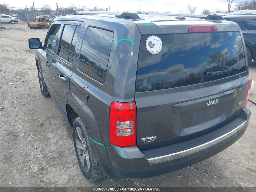 2017 Jeep Patriot High Altitude Fwd VIN: 1C4NJPFA6HD171271 Lot: 39170890