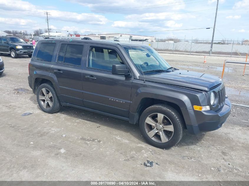 2017 Jeep Patriot High Altitude Fwd VIN: 1C4NJPFA6HD171271 Lot: 39170890