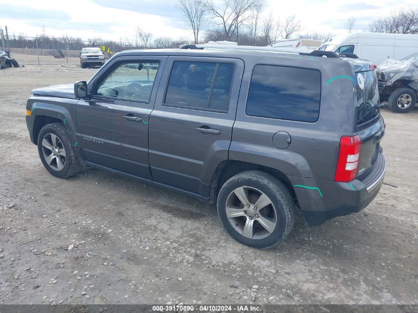 2017 Jeep Patriot High Altitude Fwd VIN: 1C4NJPFA6HD171271 Lot: 39170890